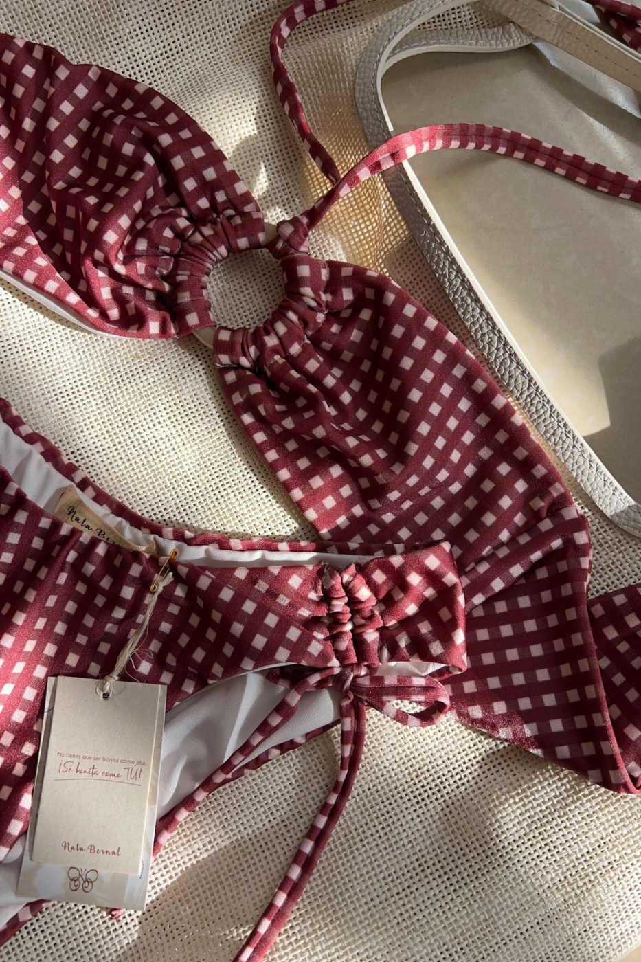 Traje de baño dos piezas Aurora Vino