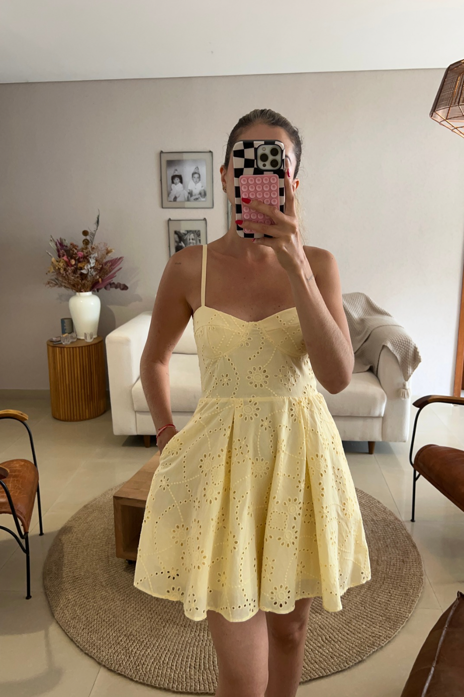 Vestido Mini Ojalillo Princesa