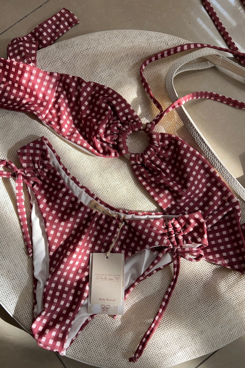 Traje de baño dos piezas Aurora Vino