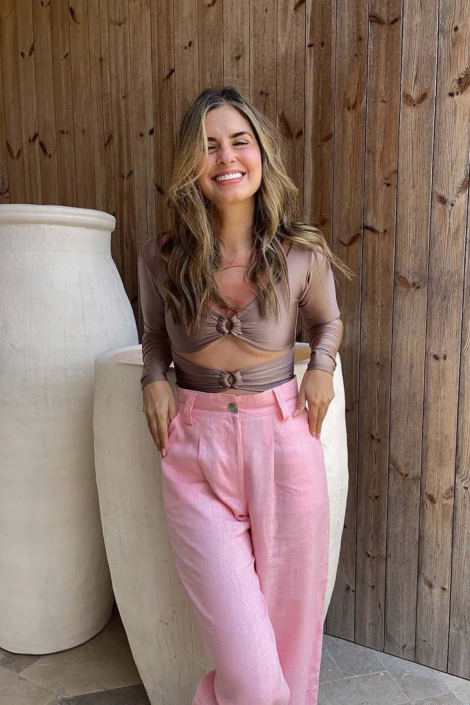 Enterizo manga larga Tierra